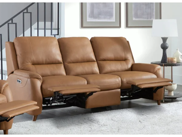 Austin – Caramel Cream Power Sofa Recliners Brown 4