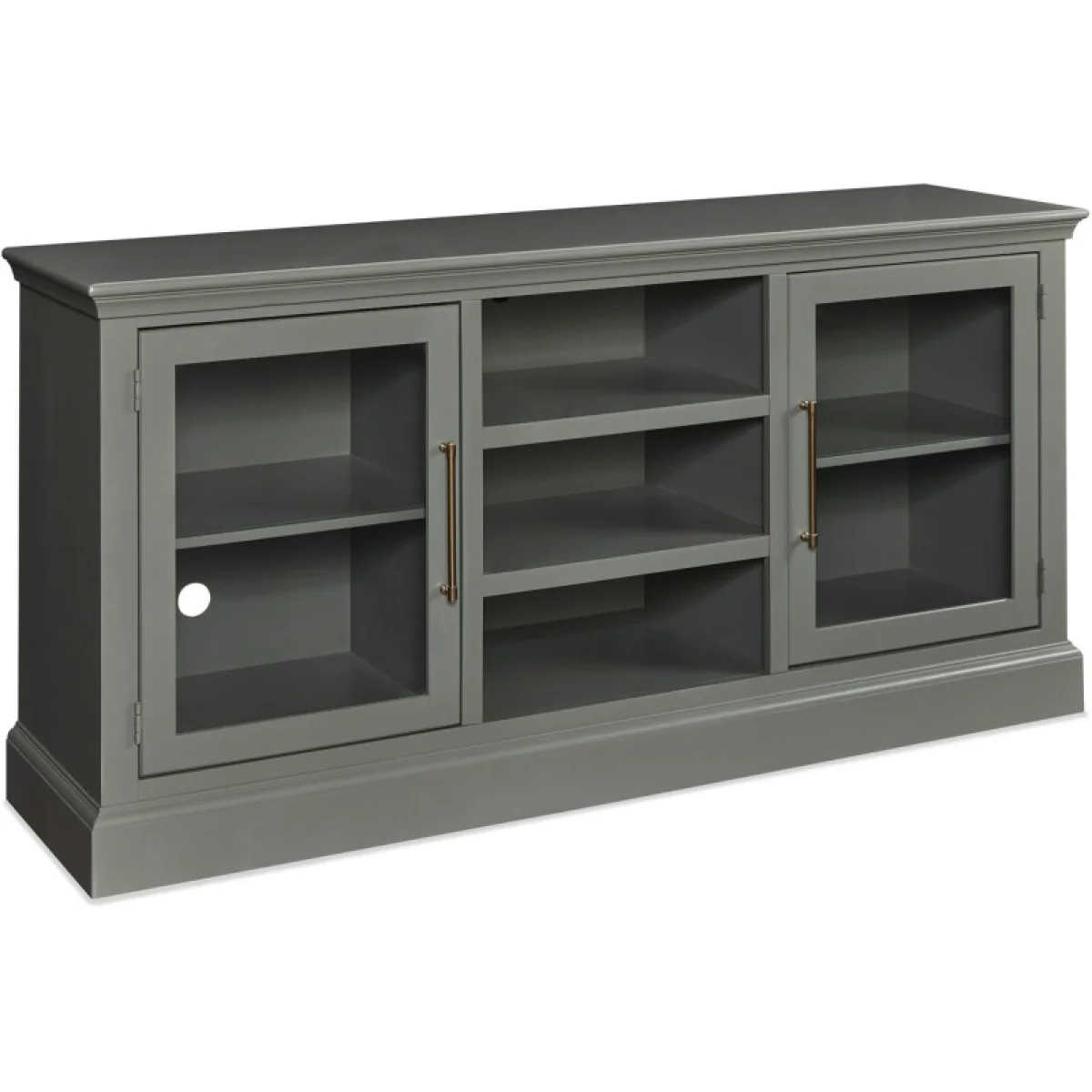 Byron 66″ Console W/ 2 Doors MBB1241-BLK Entertainment Stands Aspen Home 12