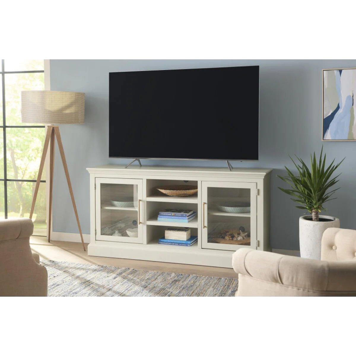 Byron 66″ Console W/ 2 Doors Entertainment Stands Aspen Home 7