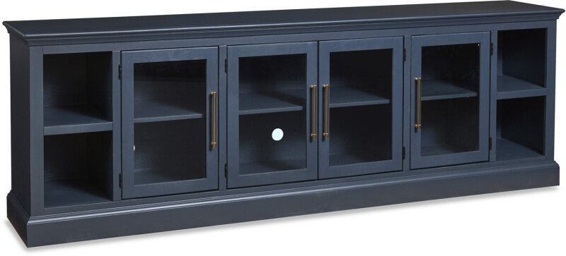 Byron 98″ Console W/ 4 Doors MBB1270-BLK Entertainment Stands Aspen Home 10