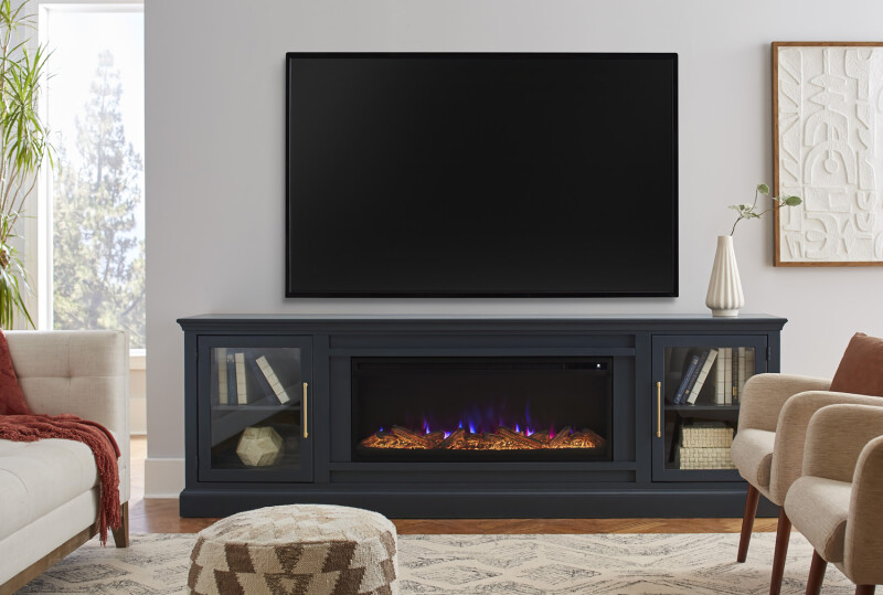 Byron 98″ Fireplace Console MBB1970-BLK Fireplaces Aspen Home 7 Byron 98″ Fireplace Console MBB1970-BLK Fireplaces Aspen Home 7