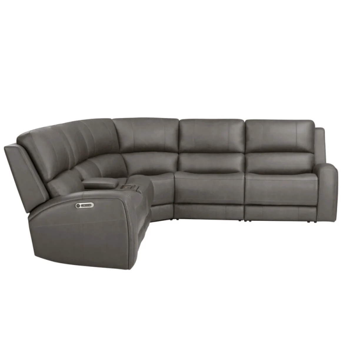 Belmont – Autumn Fog 6pc Zero-gravity Modular Power Reclining Sectional Recliners Autumn Fog 8
