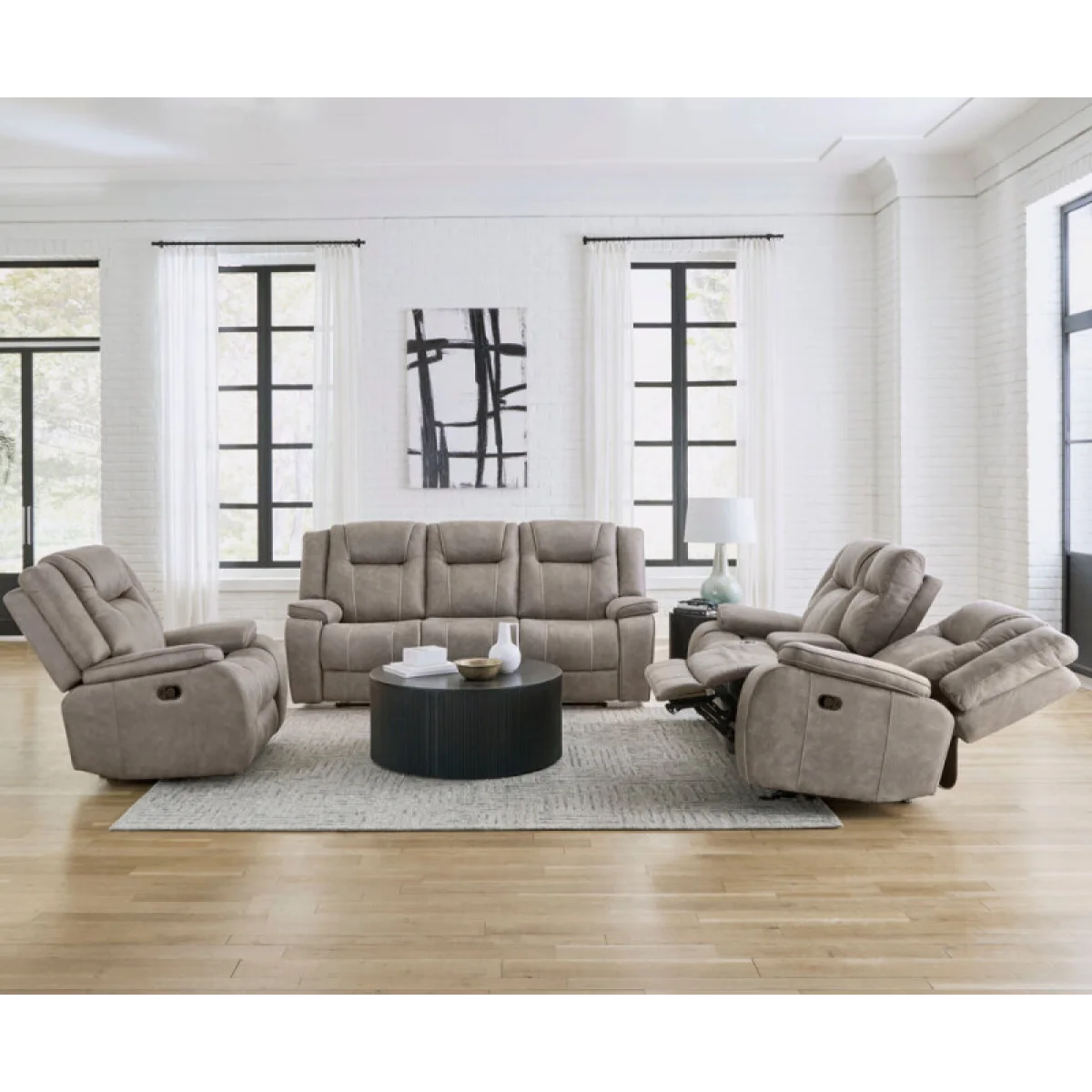 Blake – Desert Taupe Manual Glider Recliner Recliners Brown 12