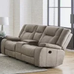Blake – Desert Taupe Manual Console Loveseat Recliners Brown 15