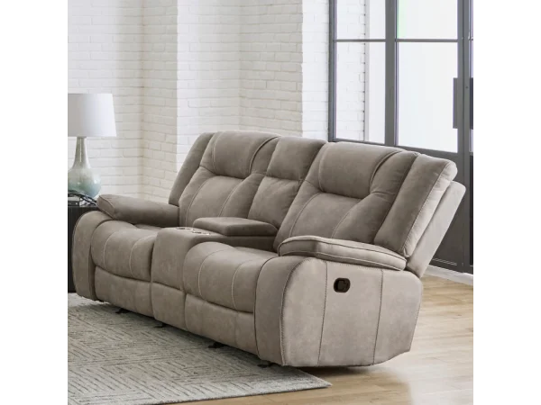 Blake – Desert Taupe Manual Console Loveseat Recliners Brown