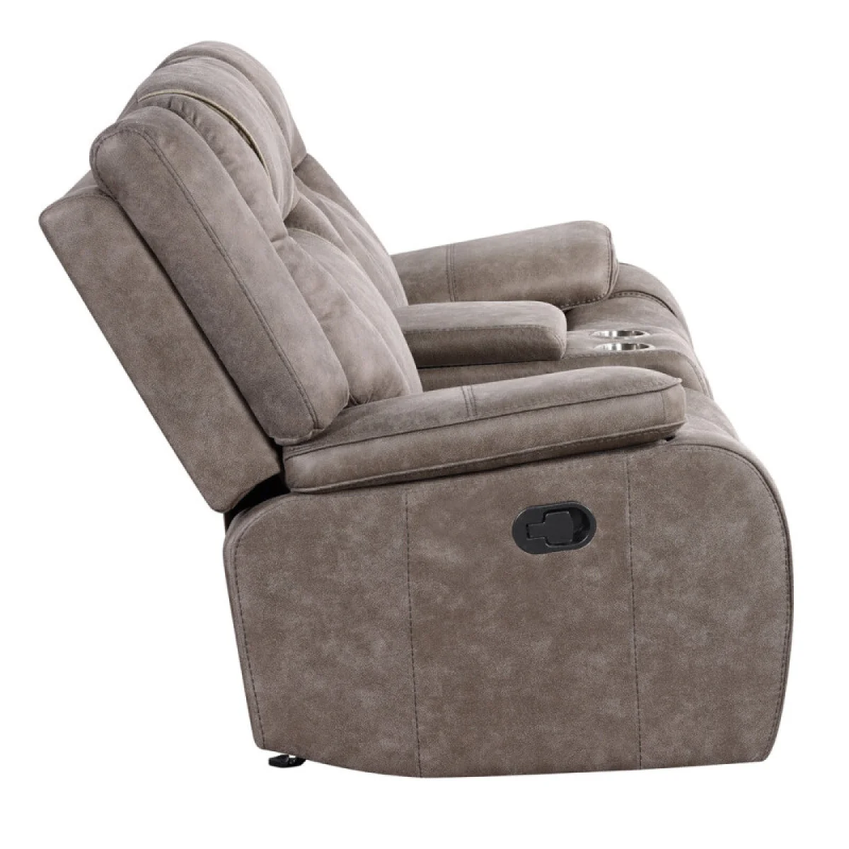 Blake – Desert Taupe Manual Console Loveseat Recliners Brown 9