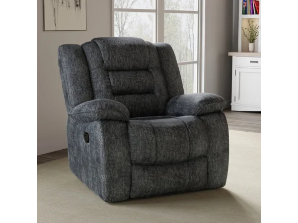 Bolton – Misty Storm Manual Recliner Recliners black