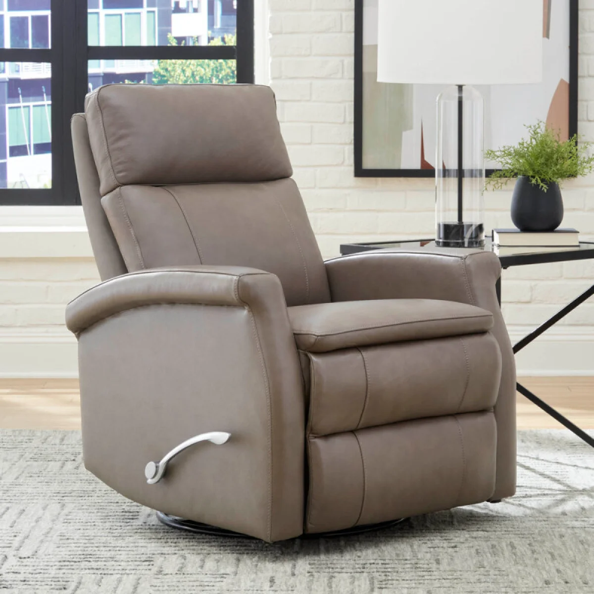 Bristol – Graphite Manual Swivel Glider Recliner Recliners Graphite 4