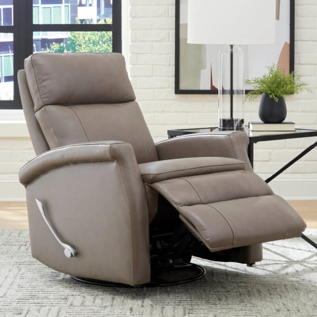 Bristol – Graphite Manual Swivel Glider Recliner Recliners Graphite 6
