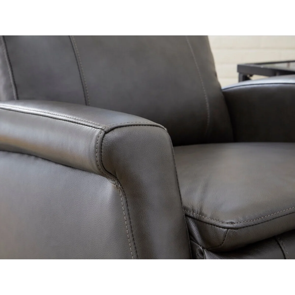 Bristol – Raven Manual Swivel Glider Recliner Recliners Gray 7