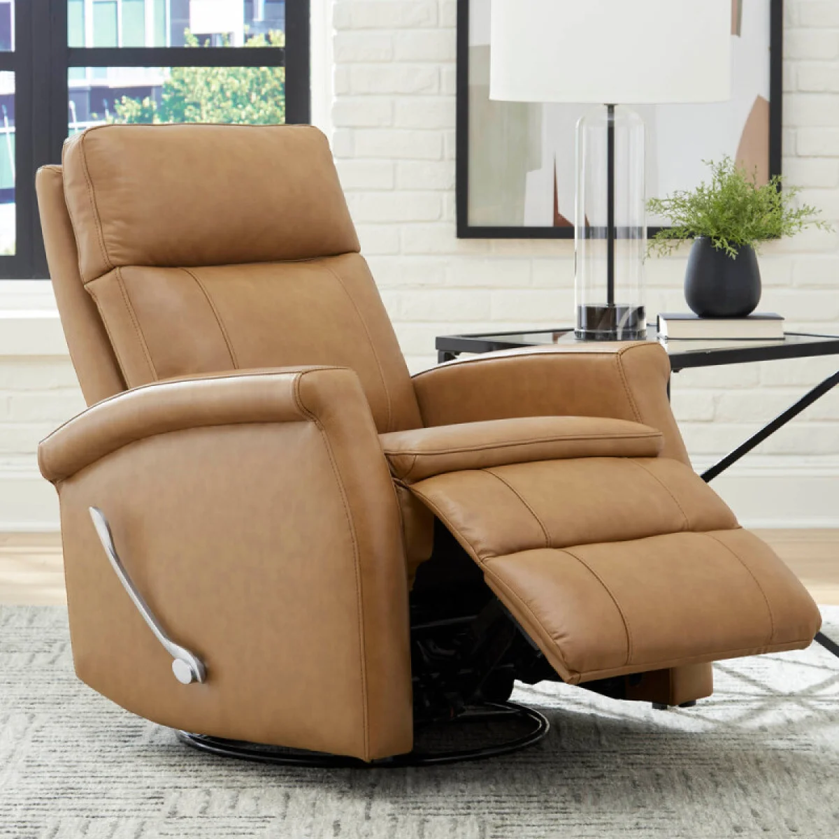 Bristol – Russet Manual Swivel Glider Recliner Recliners Brown 6