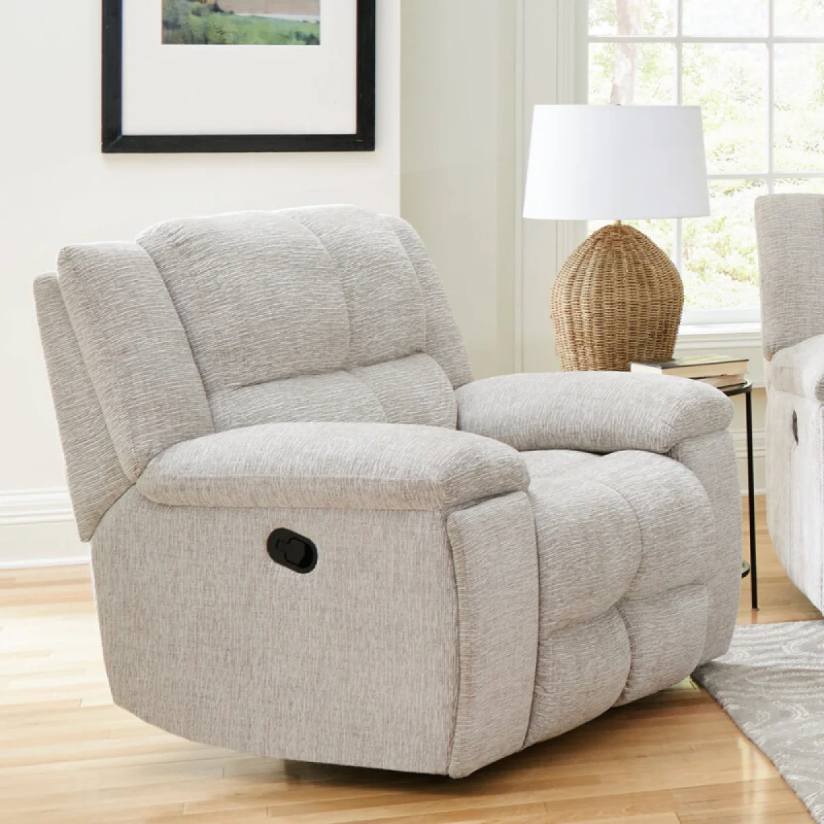 Buster – Opal Taupe Manual Recliner Recliners Cream 4
