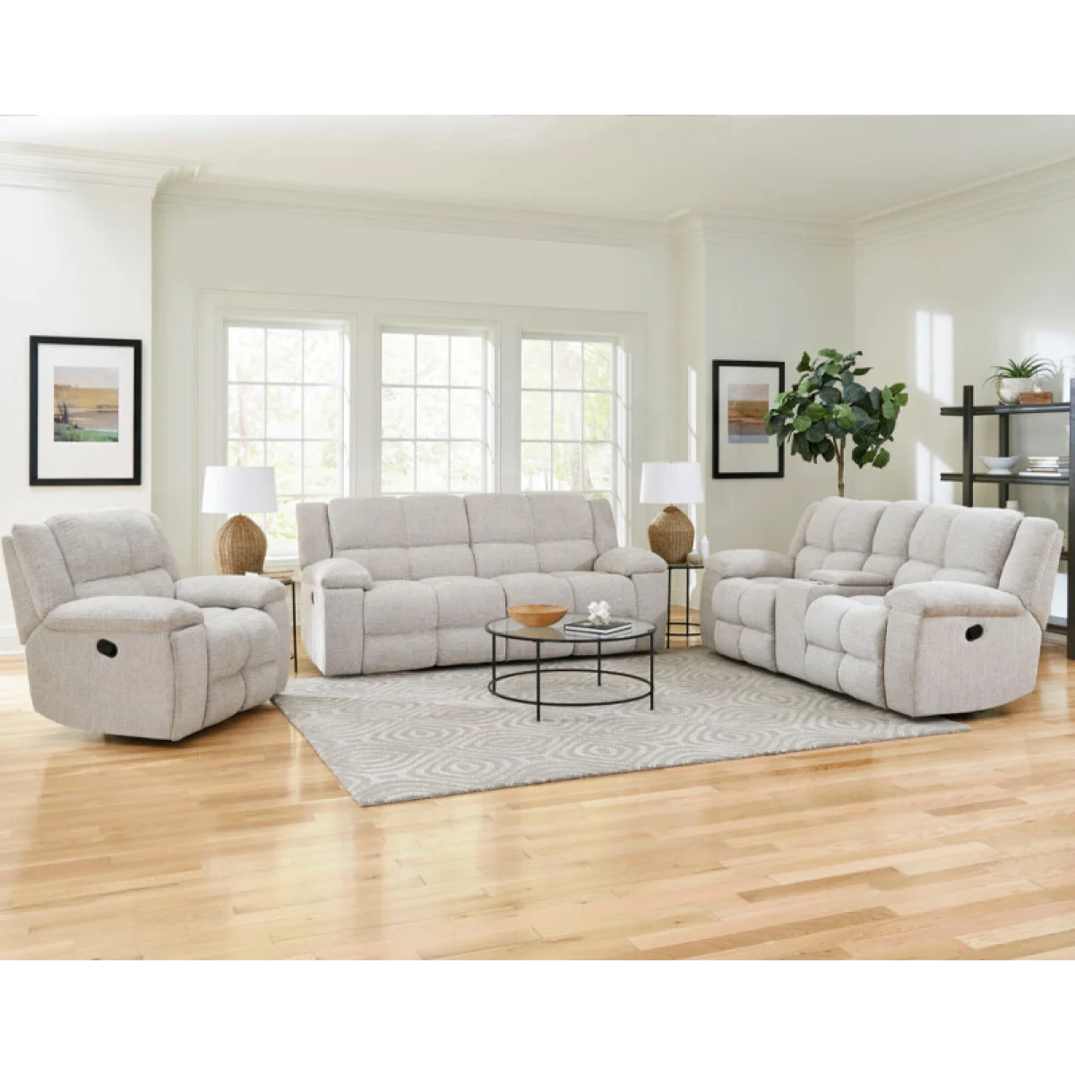 Buster – Opal Taupe Manual Recliner Recliners Cream 14