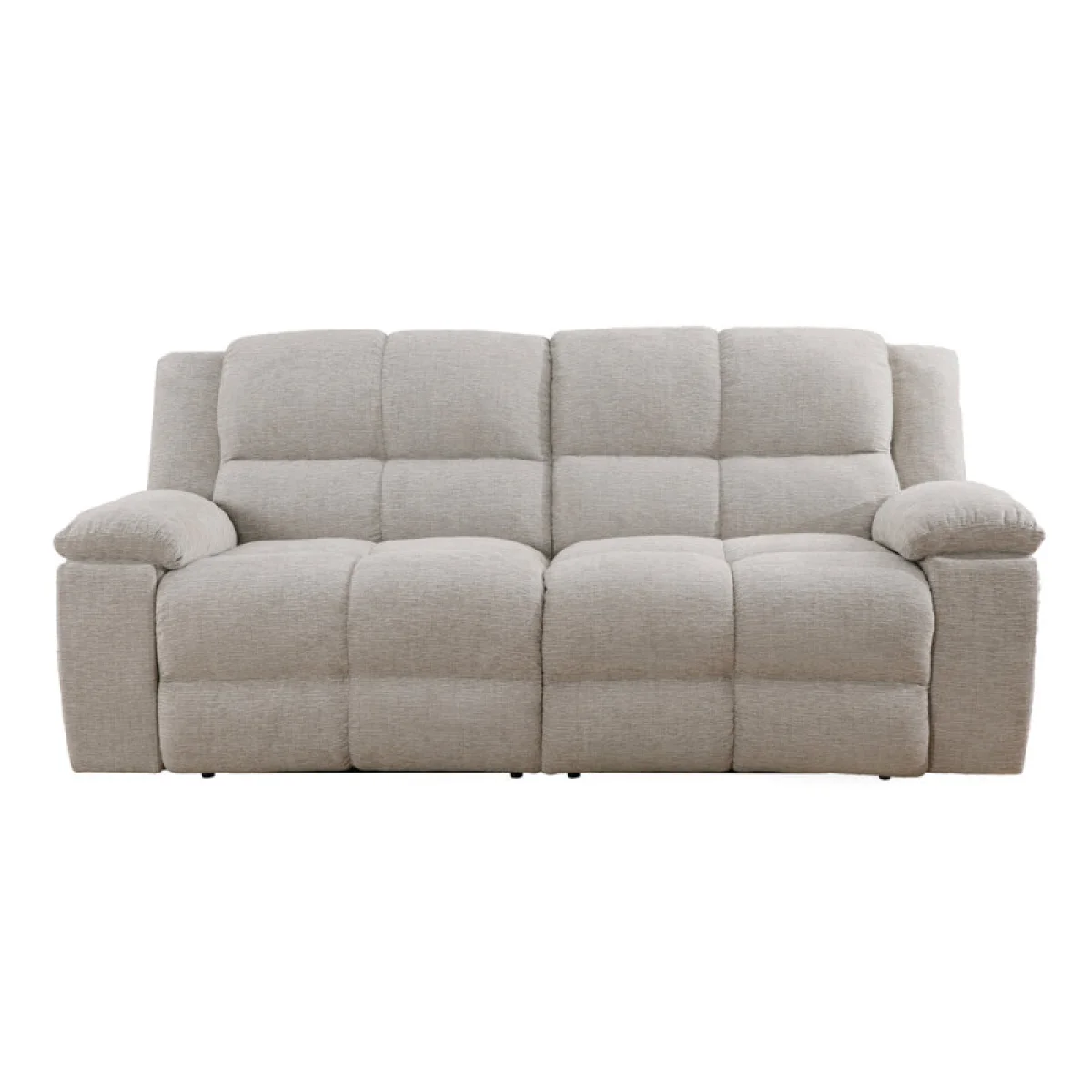 Buster – Opal Taupe Manual Dual Reclining Sofa Recliners Cream 7