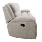 Buster – Opal Taupe Manual Dual Reclining Sofa Recliners Cream 21