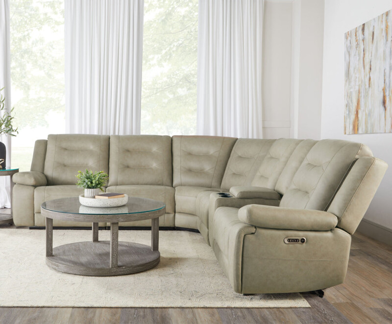 Caldwell – Tahoe Fog 6pc Modular Power Reclining Sectional Recliners Green 7 Caldwell – Tahoe Fog 6pc Modular Power Reclining Sectional Recliners Green 7