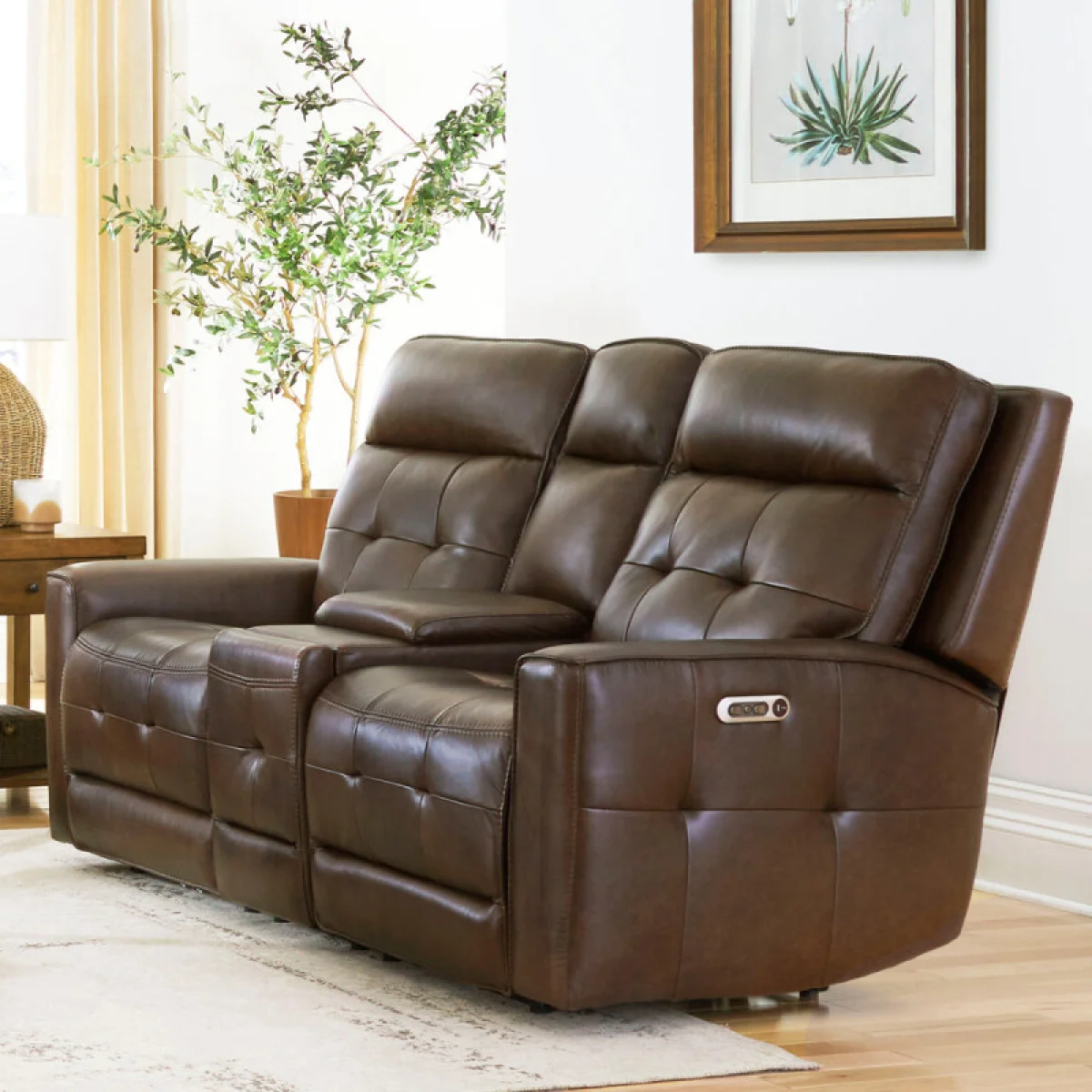 Canterbury – Acorn Power Zero Gravity Console Loveseat Recliners Acorn 4