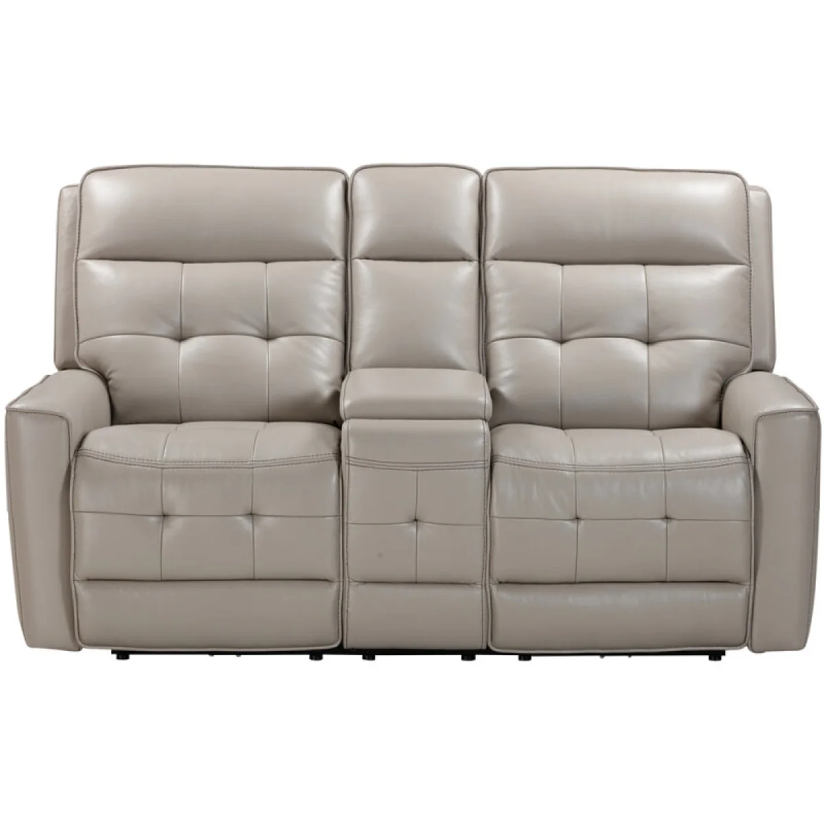 Canterbury – Pewter Power Zero Gravity Console Loveseat Recliners Gray 8