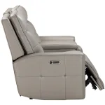 Canterbury – Pewter Power Zero Gravity Console Loveseat Recliners Gray 25