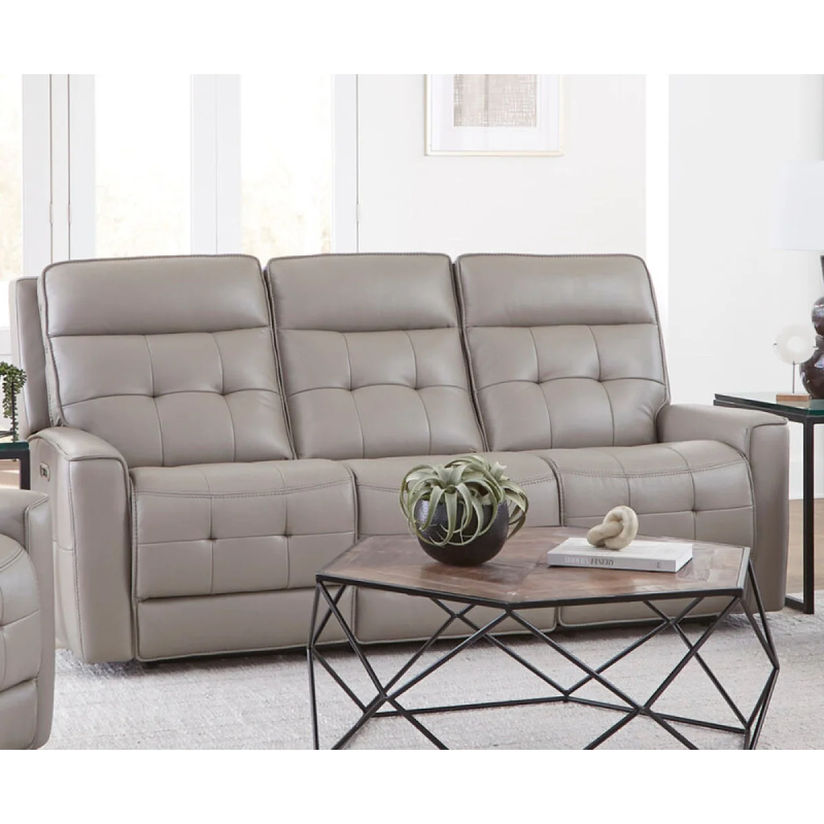 Canterbury – Pewter Power Zero Gravity Sofa Recliners Gray 4
