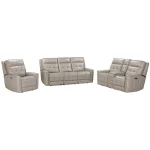 Canterbury – Pewter Power Zero Gravity Sofa Recliners Gray 29