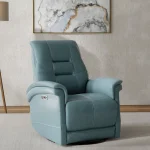 Carnegie – Verona Azure – Powered By Freemotion Power Cordless Swivel Glider Recliner Recliners blue 18