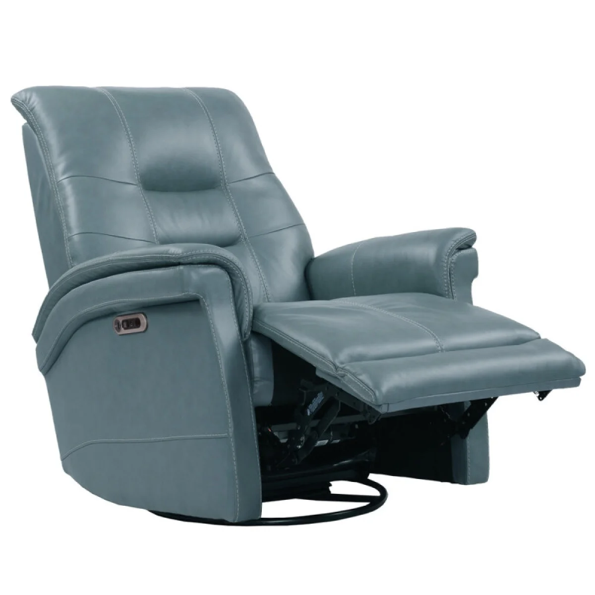 Carnegie – Verona Azure – Powered By Freemotion Power Cordless Swivel Glider Recliner Recliners blue 8