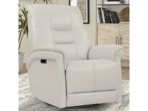 Carnegie – Verona Linen – Powered By Freemotion Power Cordless Swivel Glider Recliner Recliners Cream 30