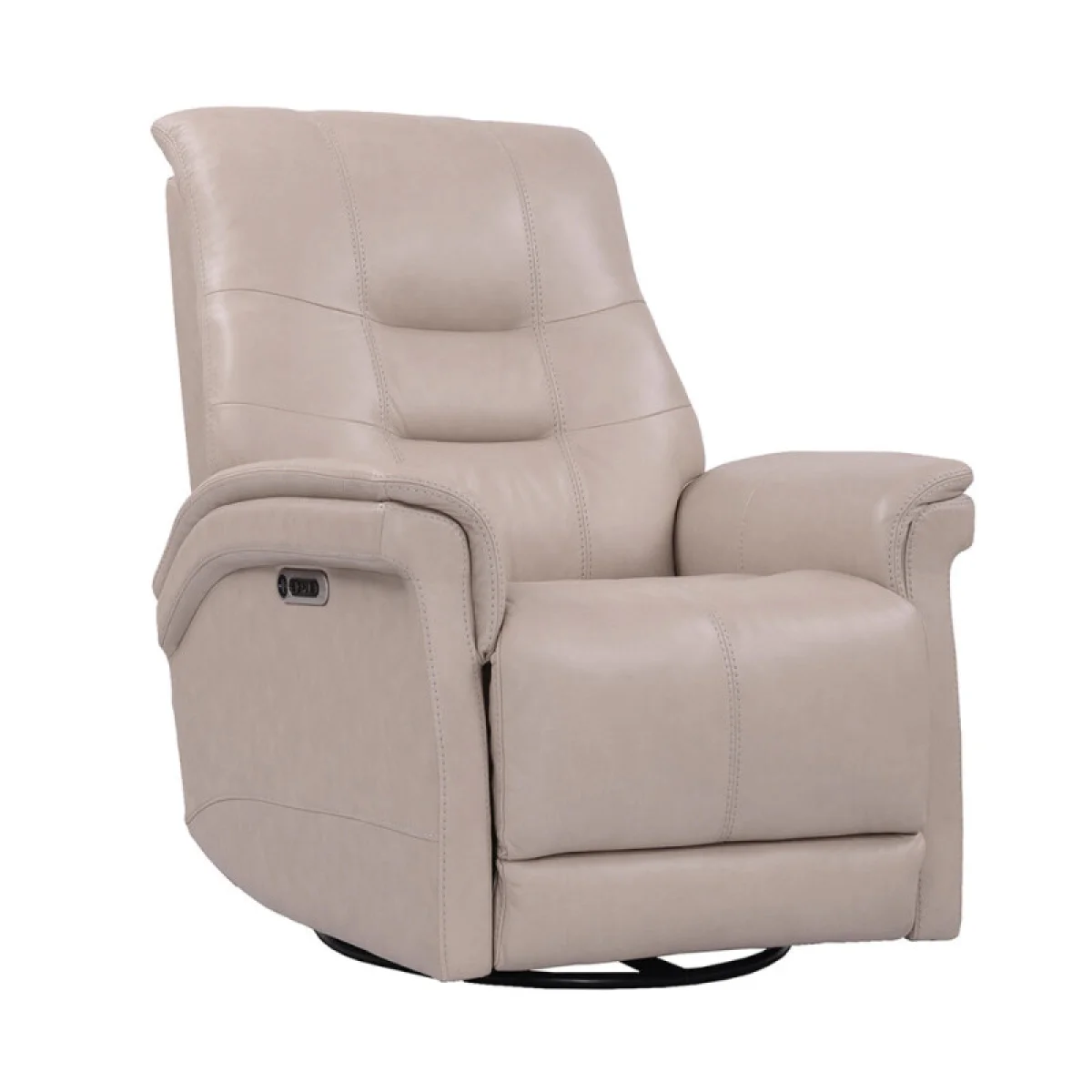 Carnegie – Verona Linen – Powered By Freemotion Power Cordless Swivel Glider Recliner Recliners Cream 7
