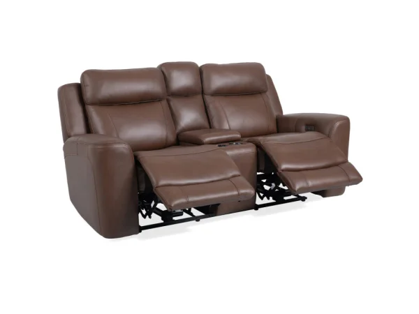 Calgary – Autumn Umber Power Console Loveseat Recliners Autumn Umber