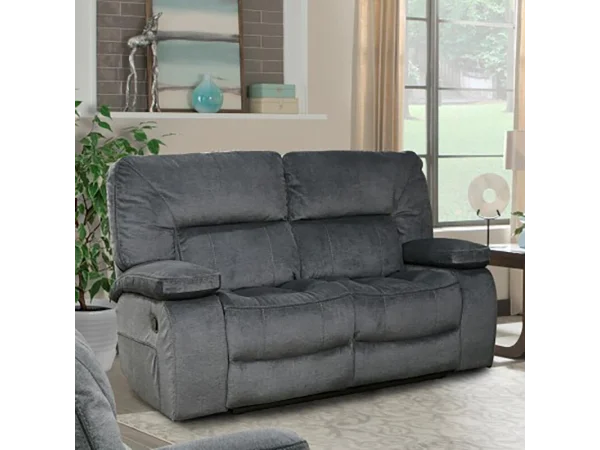 Chapman – Polo Manual Loveseat Recliners Gray
