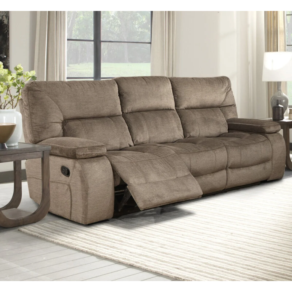 Chapman – Kona Manual Triple Reclining Sofa Recliners Brown 4