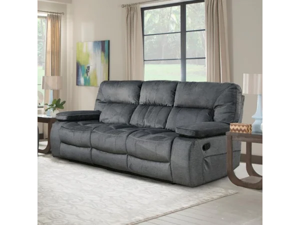 Chapman – Polo Manual Triple Reclining Sofa Recliners Gray