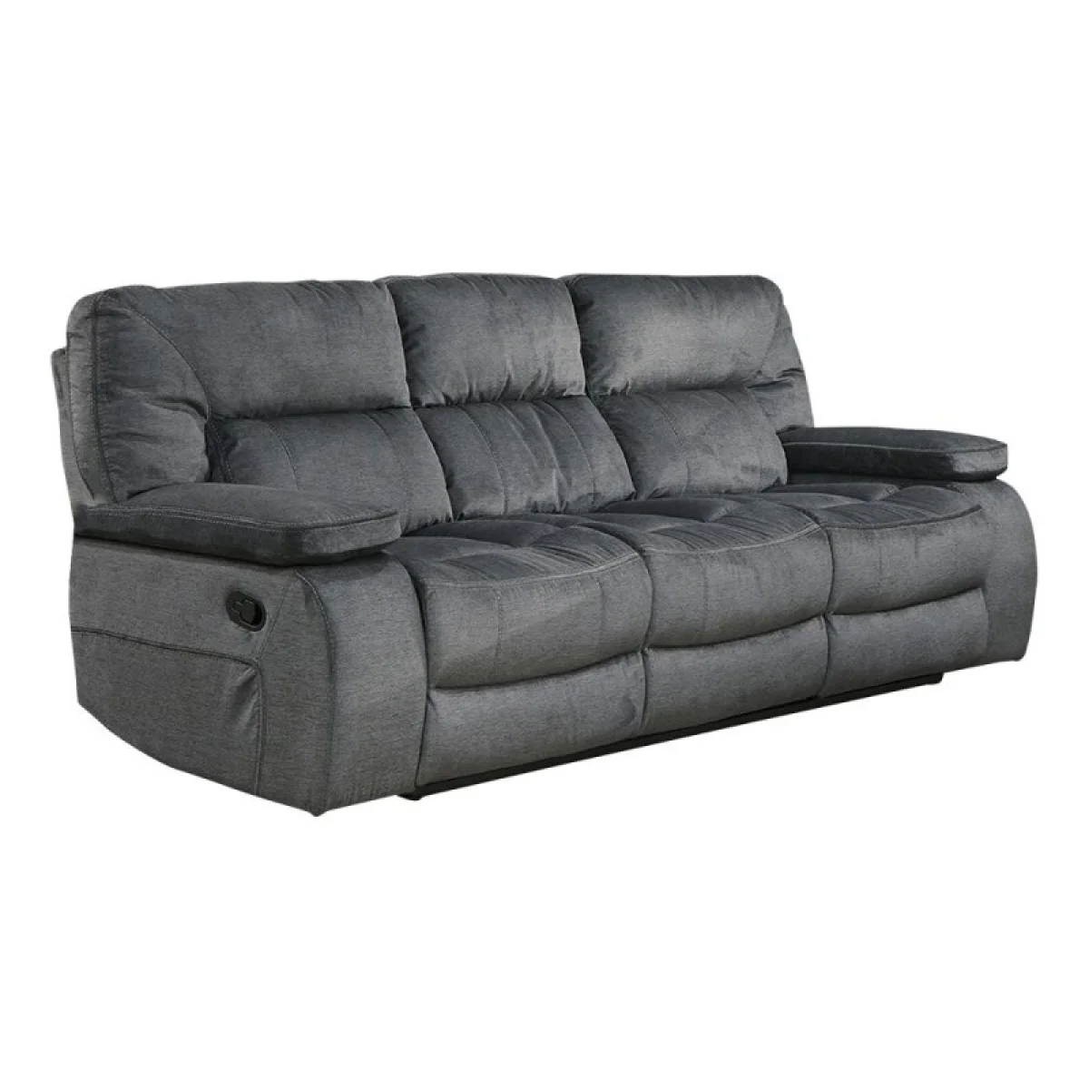 Chapman – Polo Manual Triple Reclining Sofa Recliners Gray 6