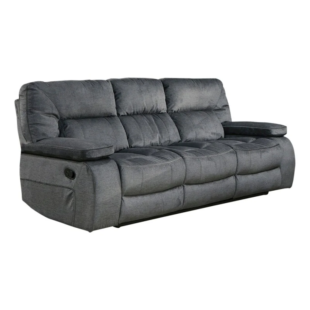 Chapman – Polo Manual Drop Down Table Sofa Recliners Gray 6