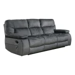 Chapman – Polo Manual Drop Down Table Sofa Recliners Gray 11