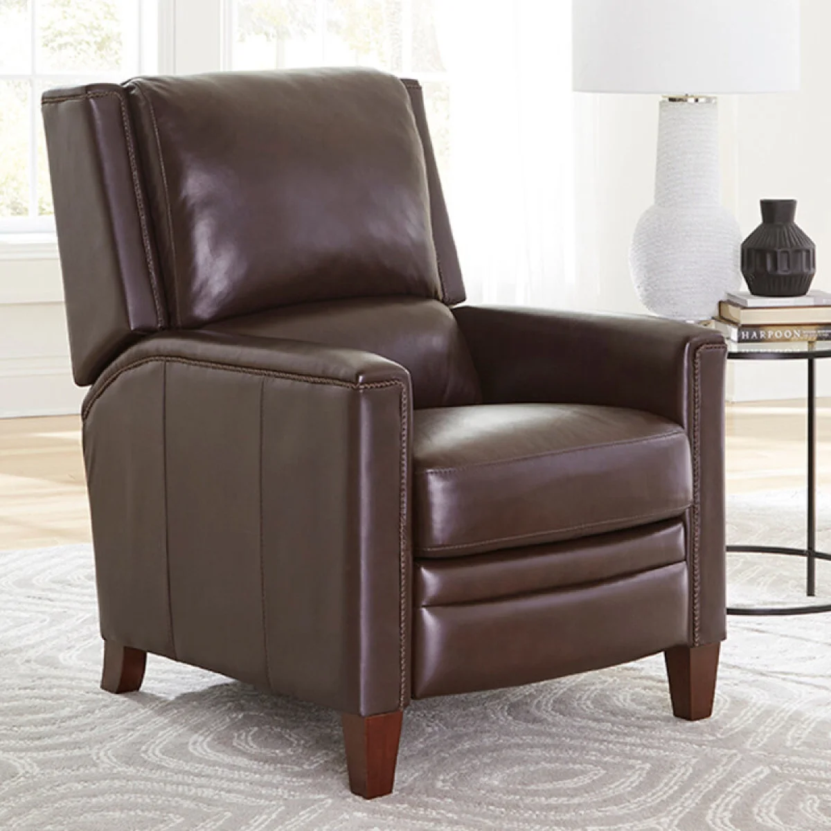 Connor – Espresso Power High Leg Recliner With Power Headrest Recliners Brown 4