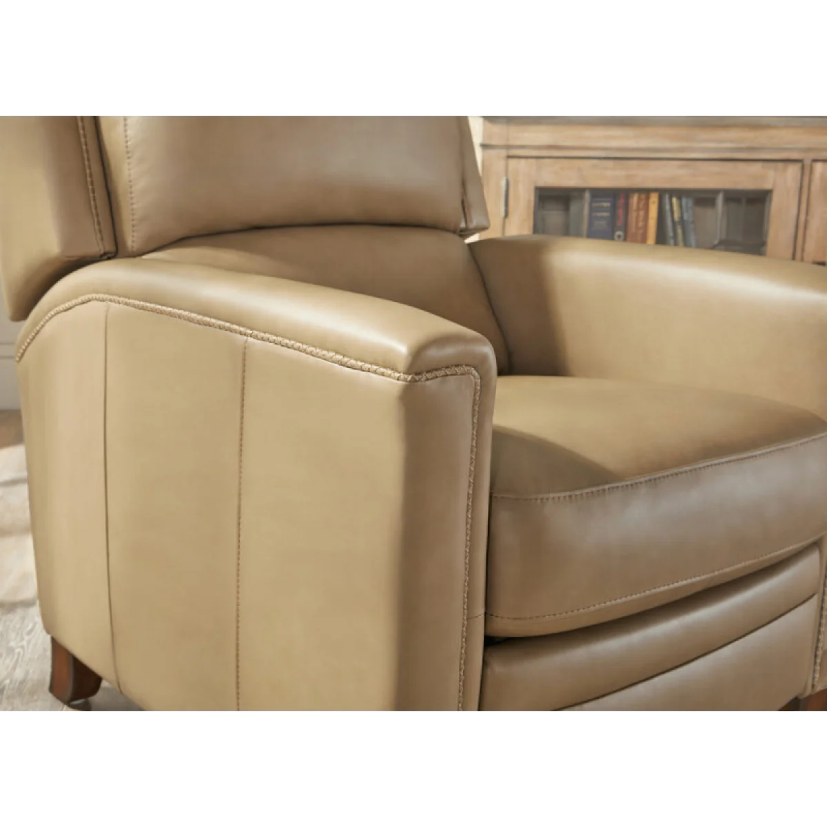 Connor – Luxe Latte Power High Leg Recliner With Power Headrest Recliners Brown 7