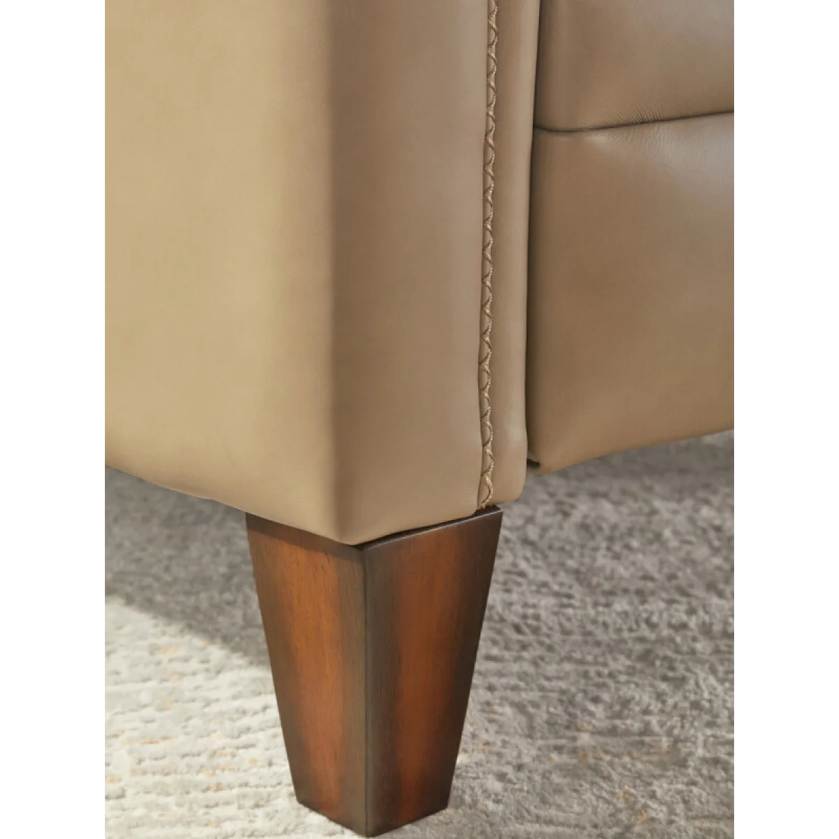 Connor – Luxe Latte Power High Leg Recliner With Power Headrest Recliners Brown 9