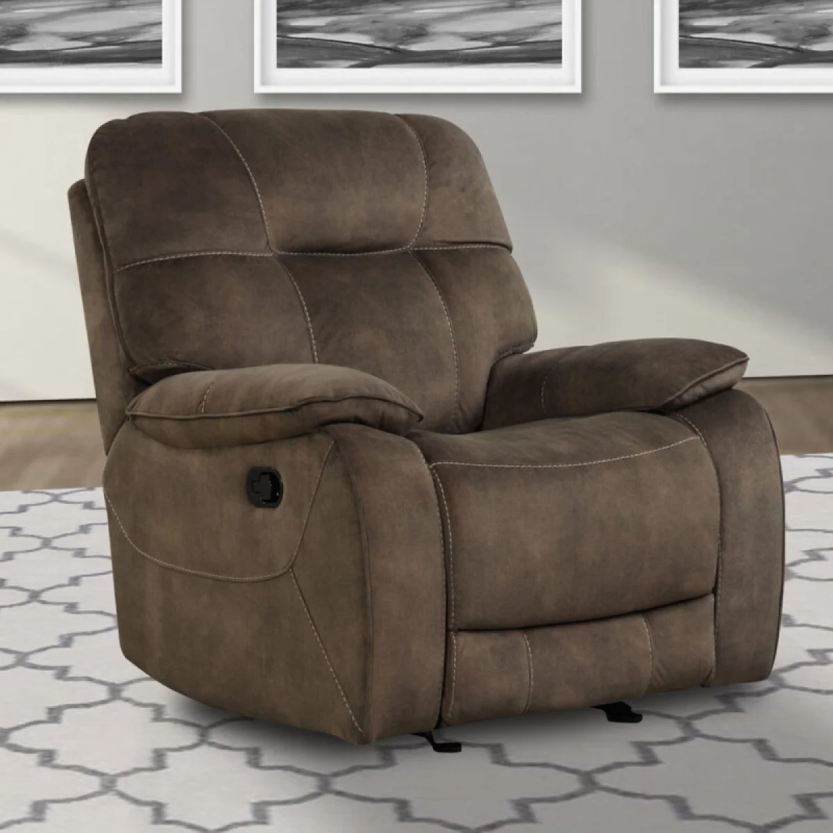 Cooper – Shadow Brown Manual Glider Recliner Recliners Brown 4