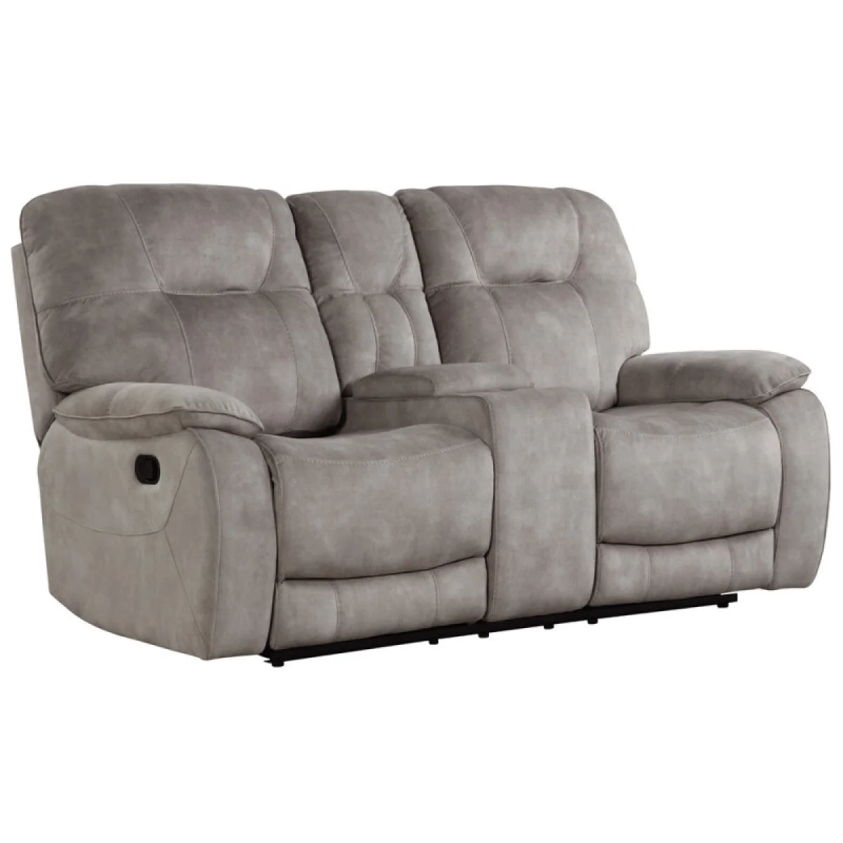 Cooper – Shadow Natural Manual Console Loveseat Recliners Gray 6