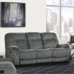Cooper – Shadow Grey Manual Triple Reclining Sofa Recliners Brown 14