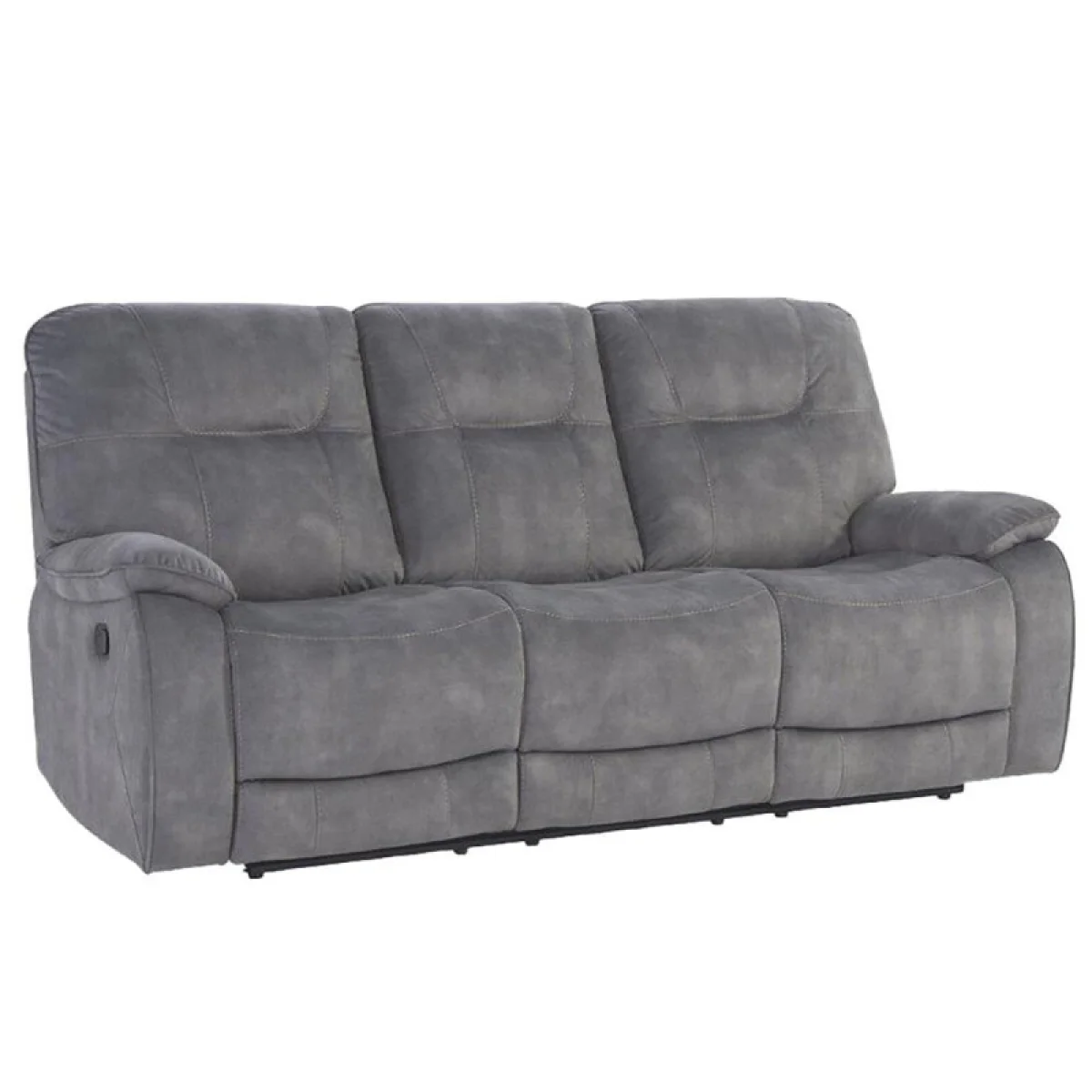 Cooper – Shadow Grey Manual Triple Reclining Sofa Recliners Brown 6