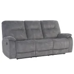 Cooper – Shadow Grey Manual Triple Reclining Sofa Recliners Brown 16