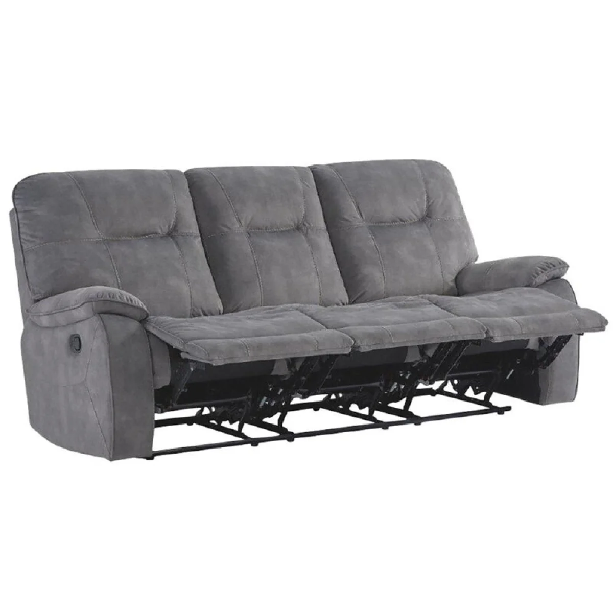 Cooper – Shadow Grey Manual Triple Reclining Sofa Recliners Brown 7