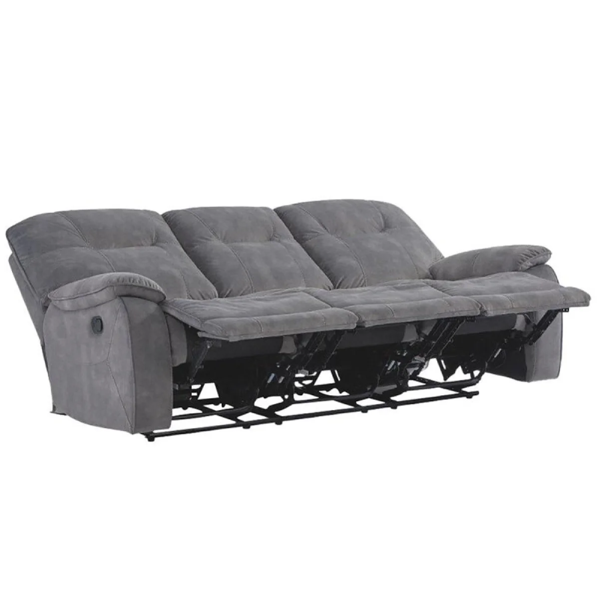 Cooper – Shadow Grey Manual Triple Reclining Sofa Recliners Brown 8