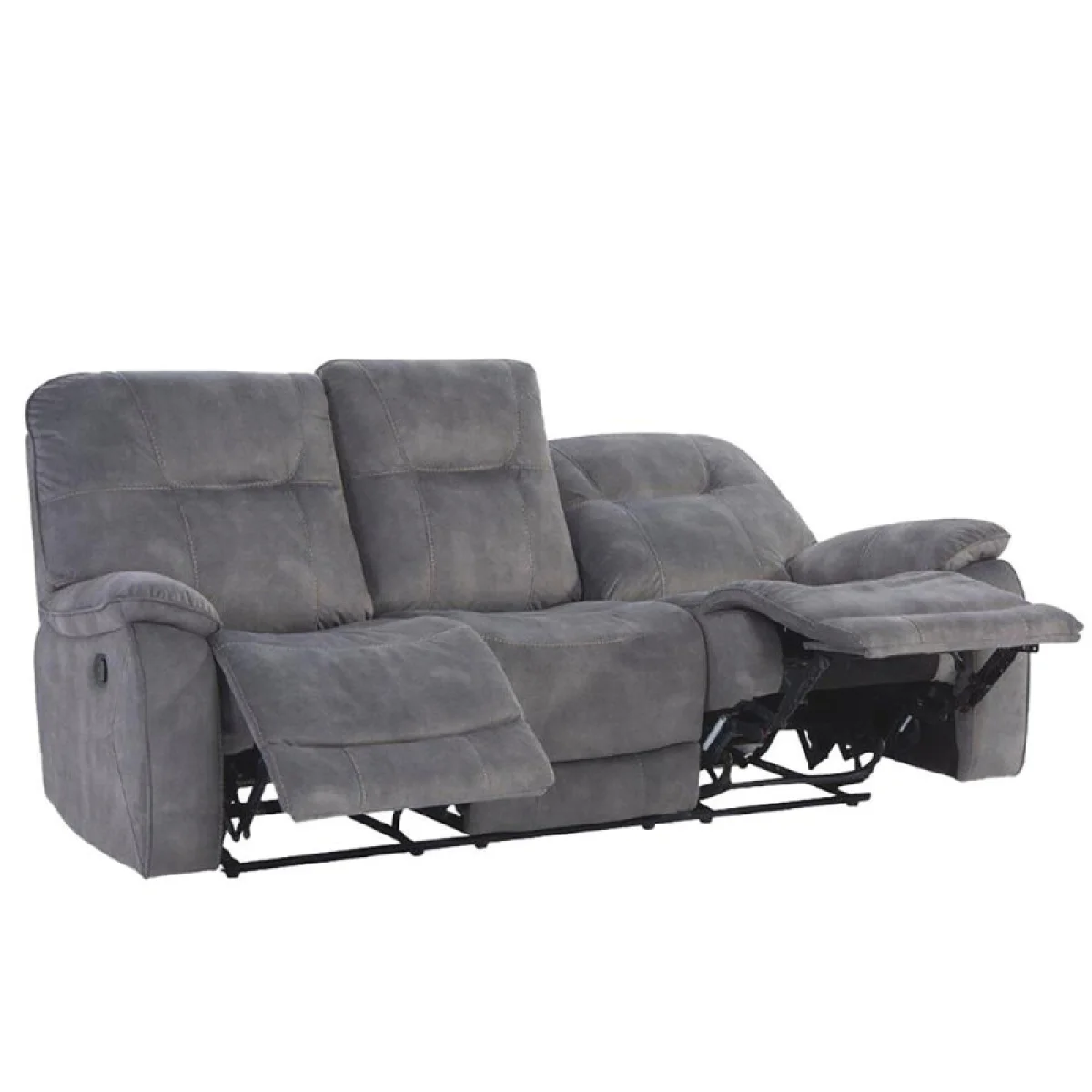 Cooper – Shadow Grey Manual Triple Reclining Sofa Recliners Brown 9