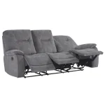Cooper – Shadow Grey Manual Triple Reclining Sofa Recliners Brown 20