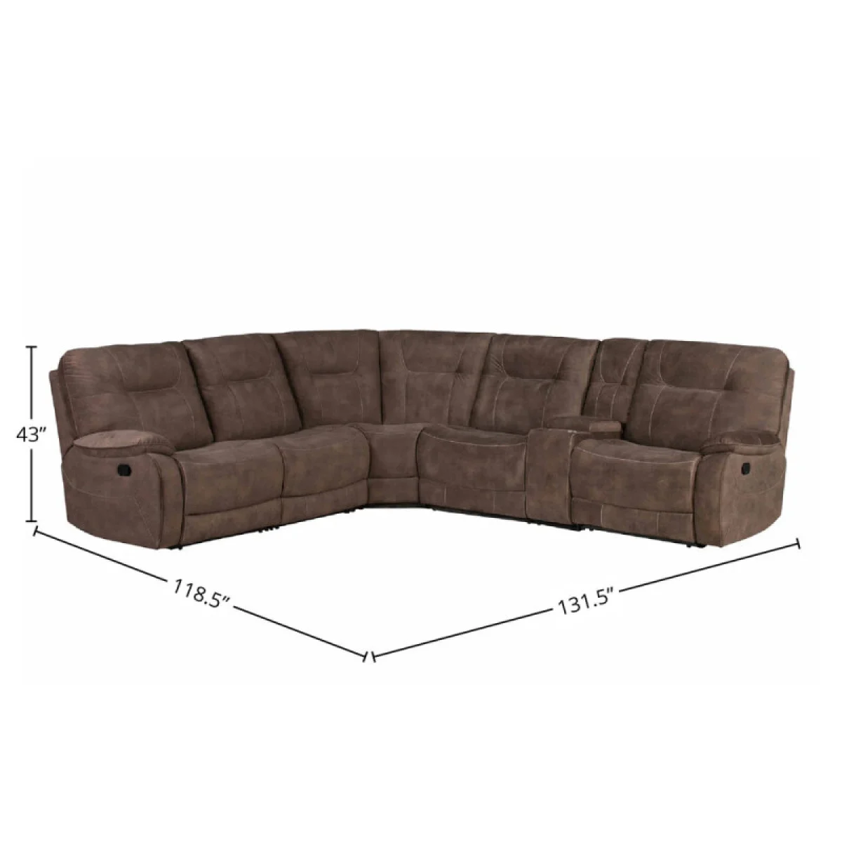 Cooper – Shadow Brown 6pc Package A (811l, 810, 850, 840, 860, 811r) Recliners Brown 9