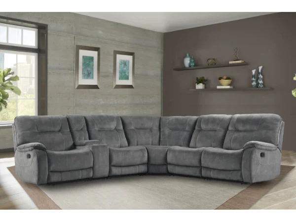 Cooper – Shadow Grey 6pc Package A (811l, 810, 850, 840, 860, 811r) Recliners Brown